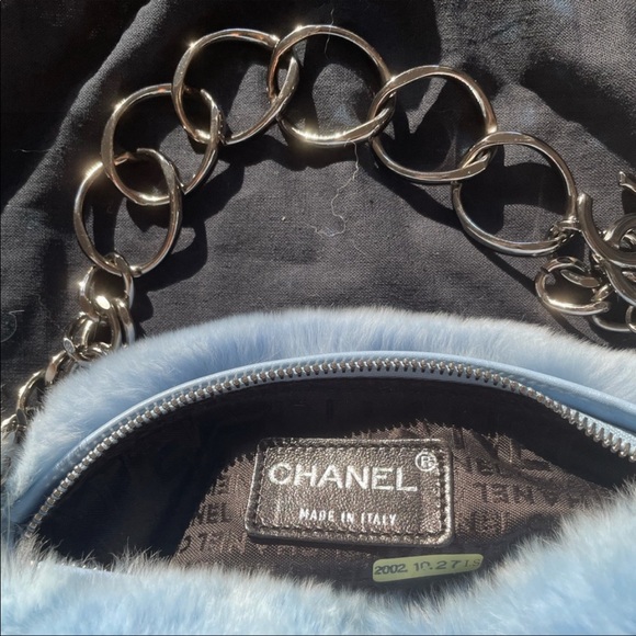 Chanel Blue Fur Vintage Purse - Picture 9 of 14